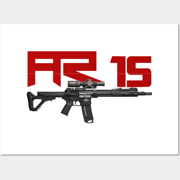 AR 15 in 5.56 and 16inch Wall Art by Aim For The Face